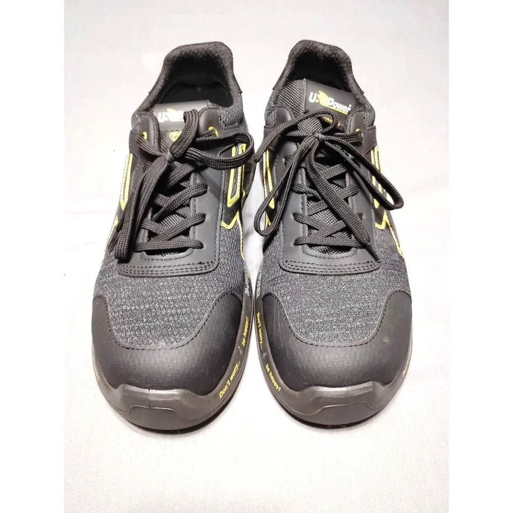 U-Power Matt S3 Black 10.5 Lace Ultra Lightweight Safety Midsole Toecap Trainers